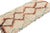 Hand-knotted in wool and originating from Morocco circa 1950-1960, this 3x6 vintage Moroccan rug is an extremely rare...
