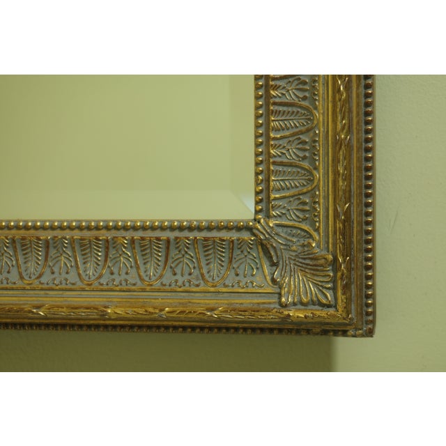 1990s Maitland Smith Regency Style Gold Framed Mirror For Sale - Image 5 of 10