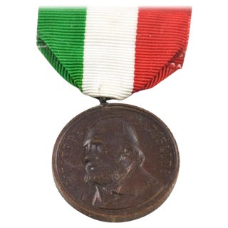 Italian Garibaldi Bronze Medal, 1902 For Sale