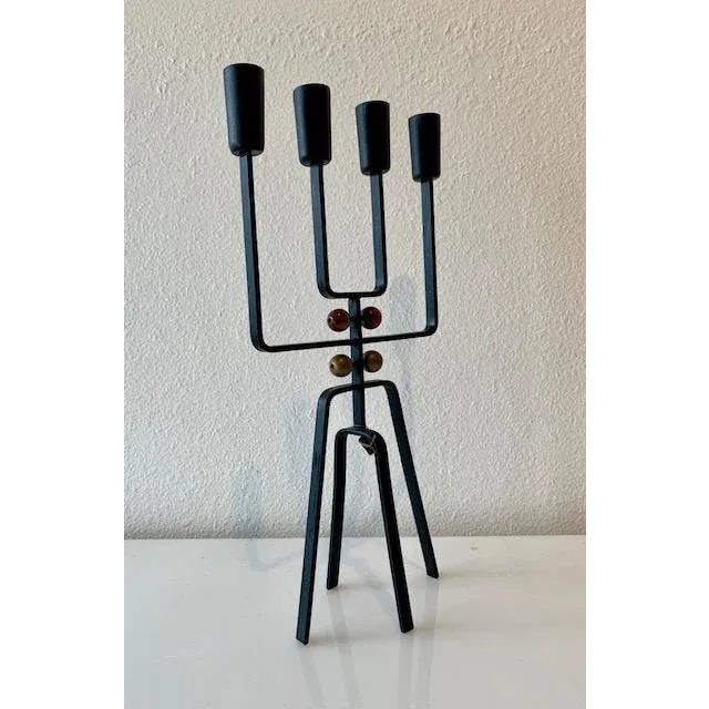 1960s 1960s Candelabra Mid-Century Modern Made by Laurdis Lonberg Denmark For Sale - Image 5 of 8