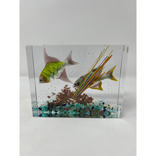 Price reduced $200. Now only $399! Stunning Murano Glass Aquarium by Glass Master Costantini Add a touch of elegance to...