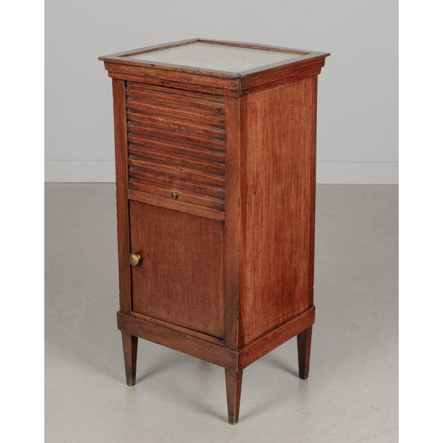 French Country French Country Side Table With Tambour Door Circa 1850 For Sale - Image 3 of 8