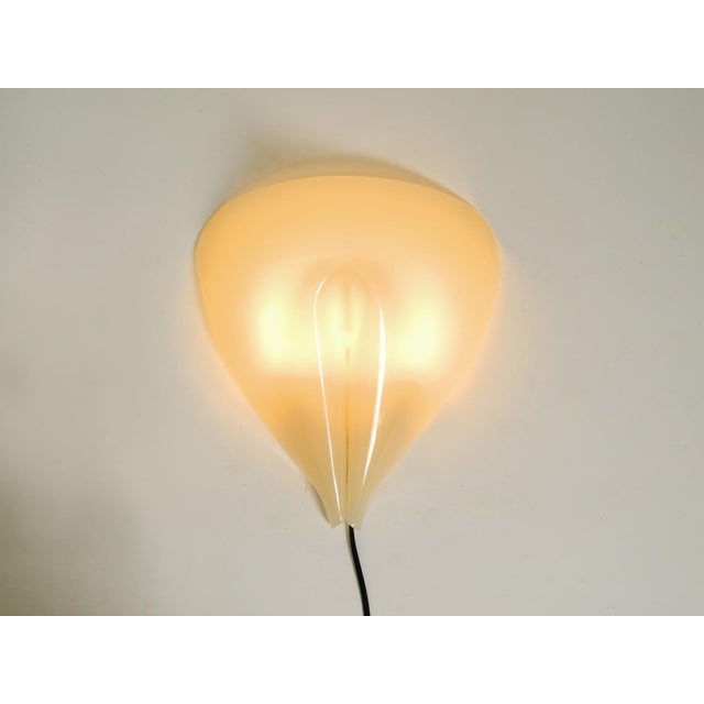 Plastic Large Mid-Century Modern Acrylic Glass Wall Lamp, 1950s For Sale - Image 7 of 16