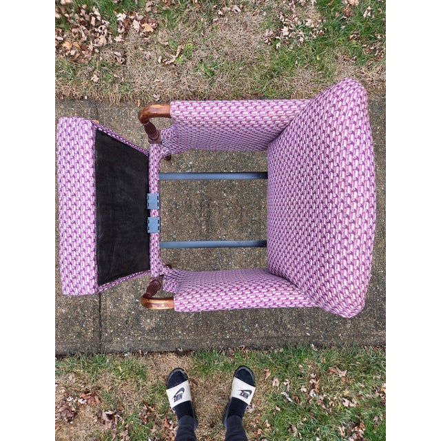 Vintage American of Martinsville Armchair in 'Thistle' Fabric - Style 01019-925 For Sale - Image 10 of 11