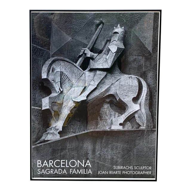 1990s Barcelona Sageada Famila Poster, Framed For Sale