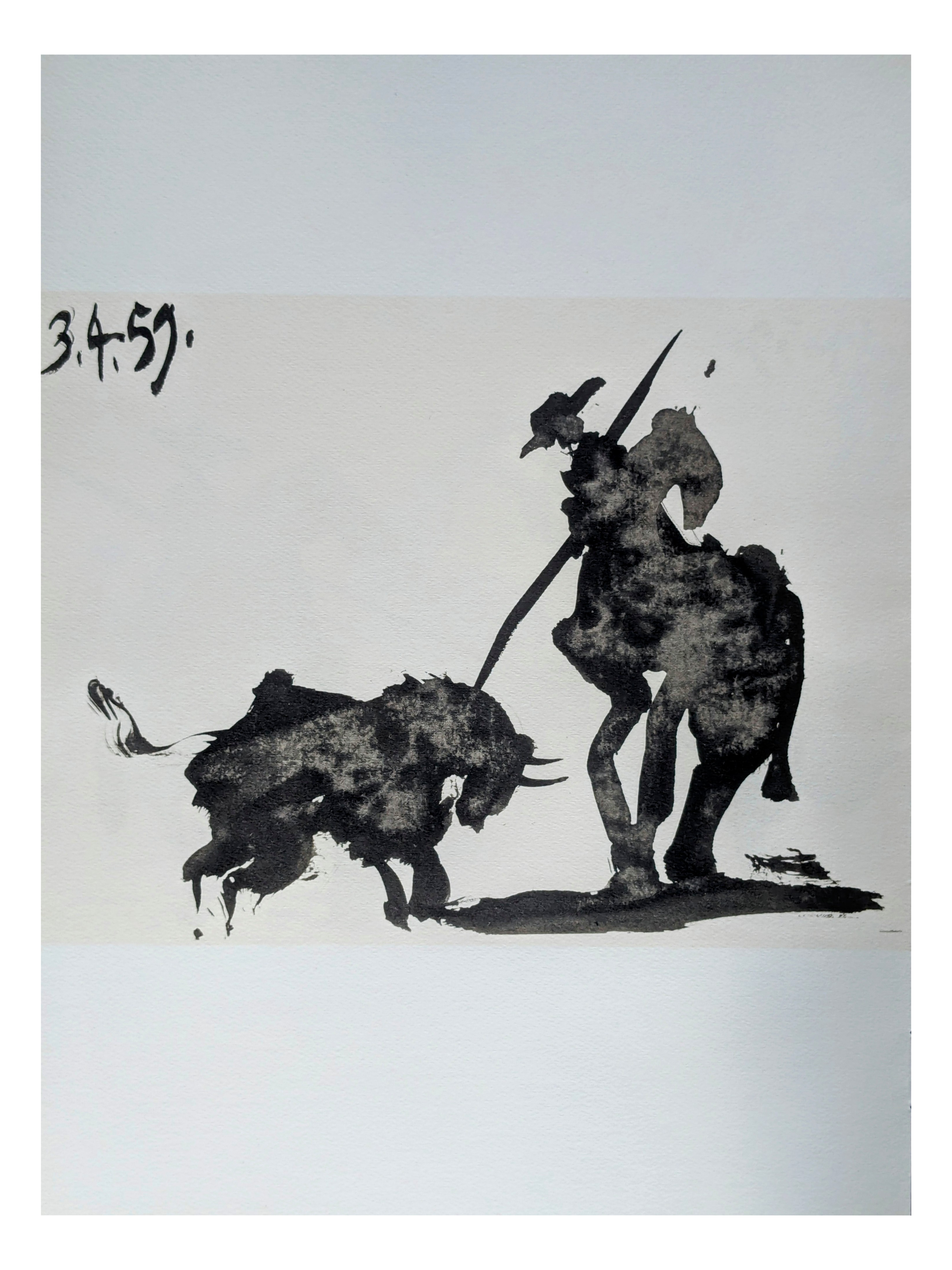 Pablo Picasso, Corrida Scene: Matador & Bull, Double-Sided