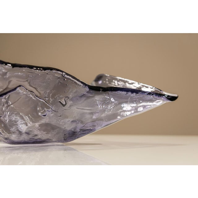 Mod. S502 Bowl in Crystal by Carlo Nason for AV Mazzega, 1970s For Sale - Image 9 of 13