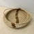 Modern Extra Large Basket Woven Raffia With Handles Shallow For Sale - Image 3 of 6