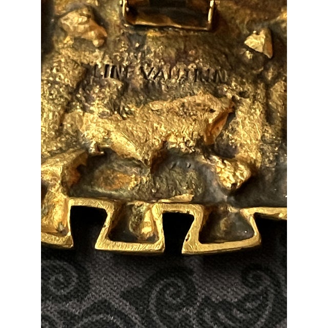 French Bronze Buckle Brooch Line Vautrin For Sale In Atlanta - Image 6 of 6