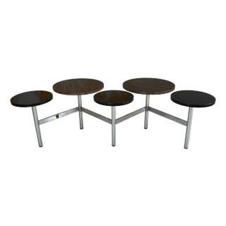 1970s Zigzag Coffee Table Display or Seating Furniture For Sale