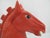 Chinese Cinnabar Lacquer Horse Head Carved Phoenix Bird Sculpture Box For Sale - Image 4 of 15
