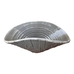 Large Early 21st Century Textured Ceramic Bowl/Centerpiece by Abigails Italy.