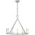 Darlana Medium Single Ring Chandelier in Polished Nickel Designer: Chapman & Myers Canopy: 6" Round Mounting: Chain Shade...