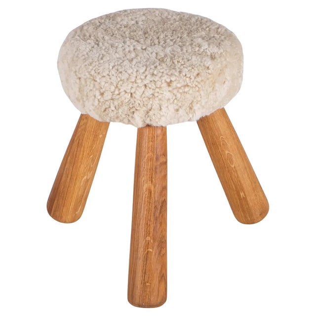 Wood Swedishn Stool by Ingvar Hildingsso, 1890s For Sale - Image 7 of 7