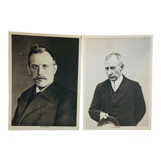 1913 Portraits of Explorers Amundsen and Nansen Photogravure Prints - a Pair For Sale