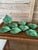 Traditional Italian Vietri Foglia Fresca Majolica Leaf Bread or Side Plates-Set of 8 For Sale - Image 3 of 12