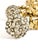 Vintage Gilt Cast Metal Floral Curtain Tiebacks With Hydrangeas, Pair For Sale - Image 4 of 7