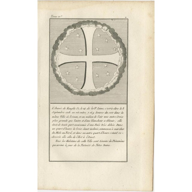 Luminous Crosses in the Sky over China, 1790s, Paper, Set of 4 For Sale - Image 3 of 10