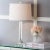 2020s 27 Inch H Crystal Column Table Lamp in Clear - a Pair For Sale - Image 5 of 8
