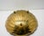 Mid-Century Modern Vintage Mid-Century Scalloped Solid Brass Shell Footed Decorative Bowl For Sale - Image 3 of 3