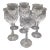 Mikasa Montclair Wine Glasses Blown Cut Crystal-Set of 7 For Sale
