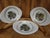 Set of four small serving dishes, 23 cm x 18 cm x 3 cm high. Made of French earthenware in Lorraine before 1923 by Keller...