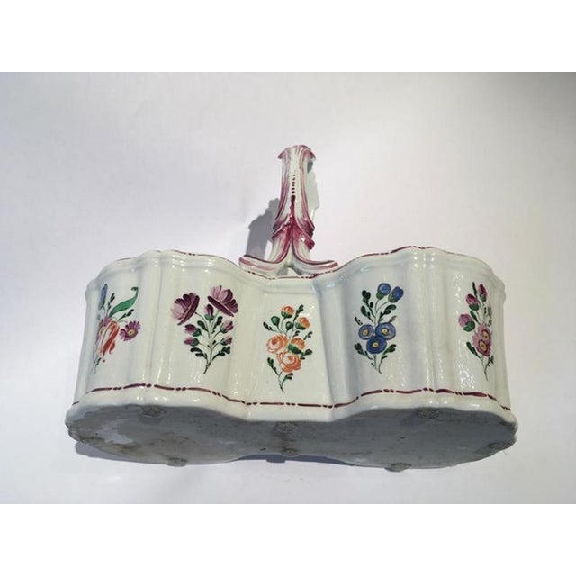 Pink Porcelain Cruet with Floral Decor by Richard Ginori, Italy, 18th Century For Sale - Image 8 of 18