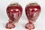 Ceramic Napoleon III Lidded Vases in Painted Porcelain, 19th Century, Set of 2 For Sale - Image 7 of 11