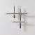 Mid-century wall/ceiling lamp by temde, germany, 1970s. Chrome-plated metal construction. 8 light sources. dimensions...