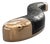 "Amendola" Bench, Bronze, Stainless Steel Details, Tailor Made Leather For Sale