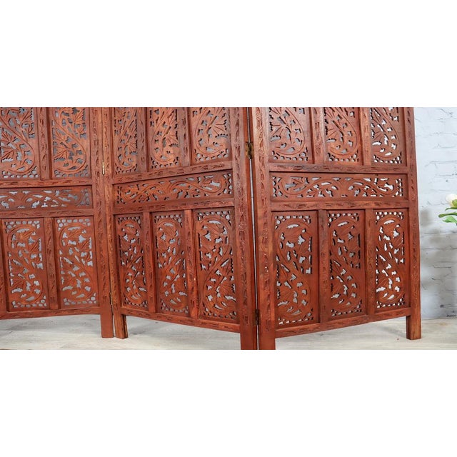 Vintage Double-Sided Room Divider in Teak, 2000s For Sale - Image 14 of 16