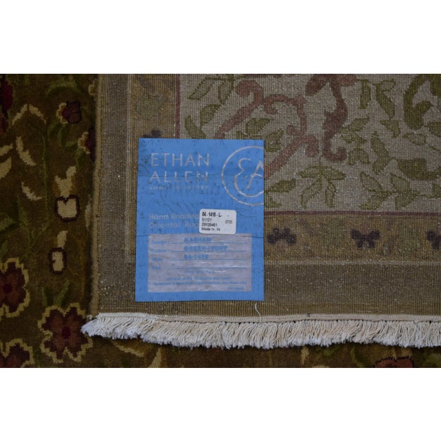 Olive Ethan Allen Approx. 8 X 10 Room Size Rug For Sale - Image 8 of 9