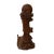 Wood Chinese Brown Guan Yin Tara Bodhisattva Avalokitesvara Wood Statue For Sale - Image 7 of 8