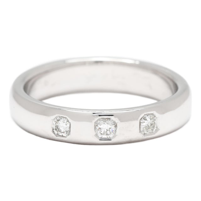 Tiffany & Co .25ctw Diamond Band Ring, Platinum, Ring Size 6 For Sale