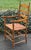 Pair of Rustic English Country Ladder-Back Armchairs With Woven Rush Seats For Sale - Image 9 of 12