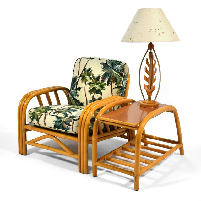 Coffee Ficks Reed Rattan Corner / End Table For Sale - Image 8 of 8