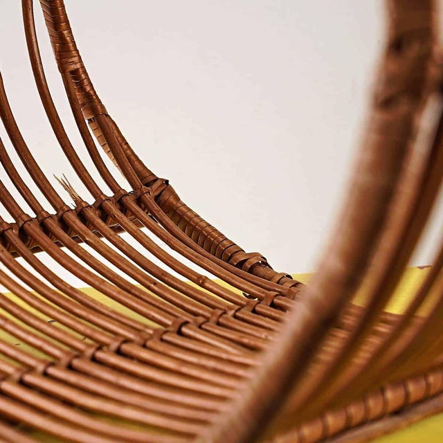 Vintage Wicker Magazine Rack, 1970s For Sale - Image 4 of 10