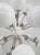 Fabio Ltd 21st Century Nova Polished Nickel Glossy White Murano Sputnik Chandelier by Fabio LTD For Sale - Image 4 of 4