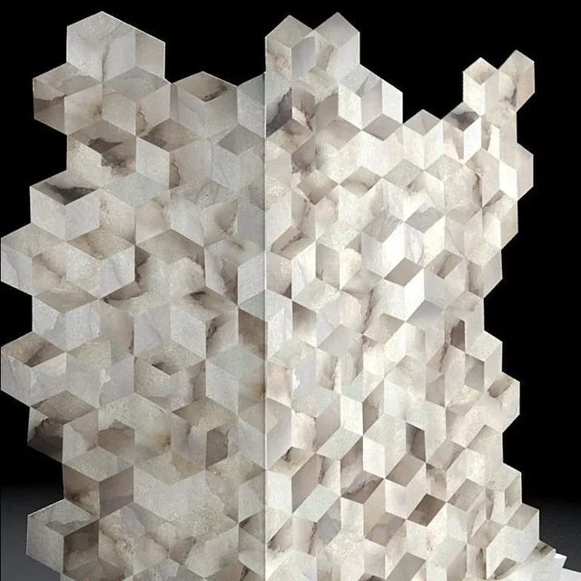 Contemporary Alabaster Screen by Andrea Giomi For Sale - Image 3 of 4
