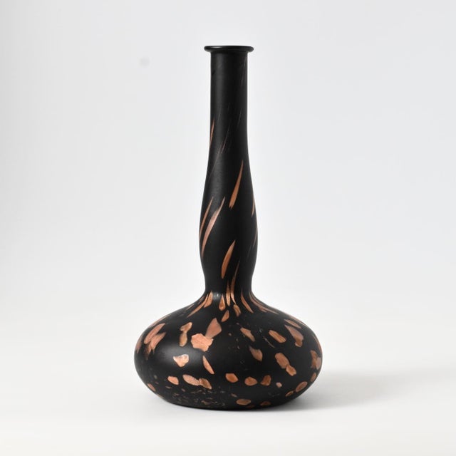 Mid-Century Modern Mid-Century Italian Aventurine Glass Vase or Bottle, 1960s For Sale - Image 3 of 9