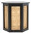 Danez Hexagon Cane Accent Table in Black / Natural For Sale