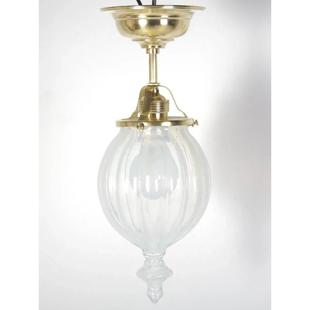 Art Nouveau Brass Ceiling Light, Austria, 1910s For Sale - Image 13 of 13