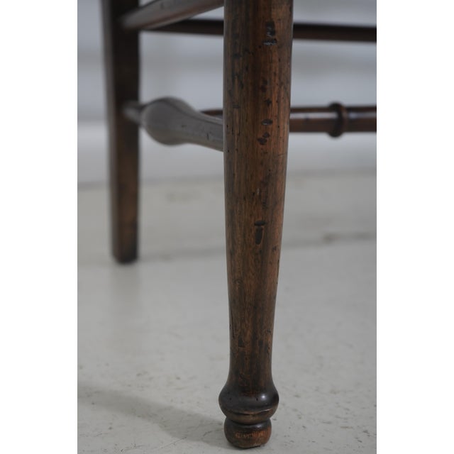 Jonathan Charles Country Ladder Back Settee For Sale - Image 9 of 18