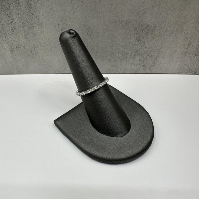 Elevate your jewelry collection with this exquisite Natural Diamond Near Full Eternity Ring in 14kt White Gold. Featuring...