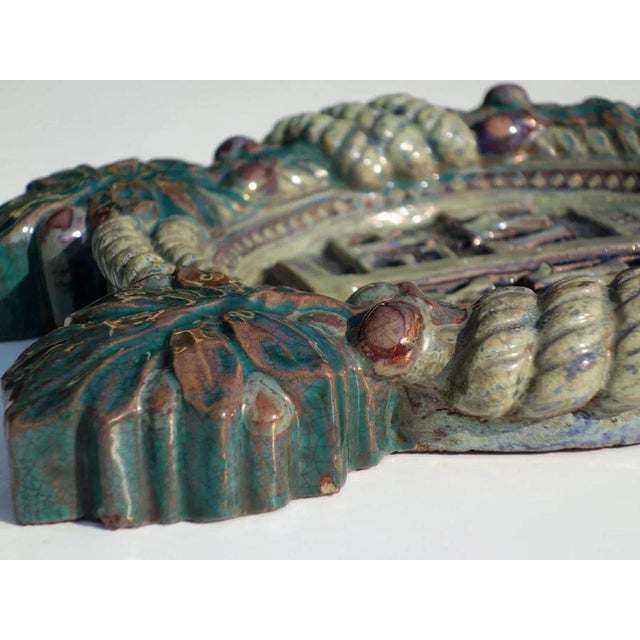 1920s Italian Ceramic Wall Sculpture by Galileo Chini for S. Lorenzo Mugello, 1920s For Sale - Image 5 of 8