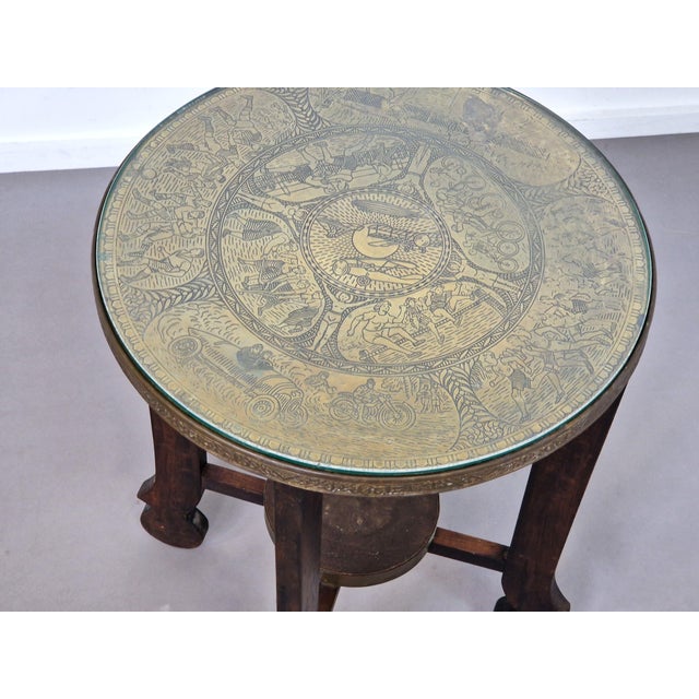 Amsterdam School Art Deco Occasional Table with Copper Top, 1920s For Sale - Image 11 of 14