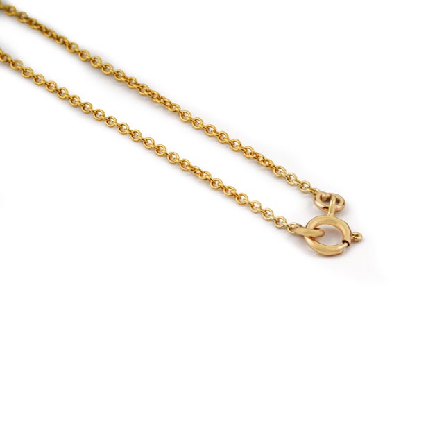 1.66ct Double Pear-Shaped Sapphire Diamond Pendant Necklace in 14k Yellow Gold For Sale - Image 10 of 15