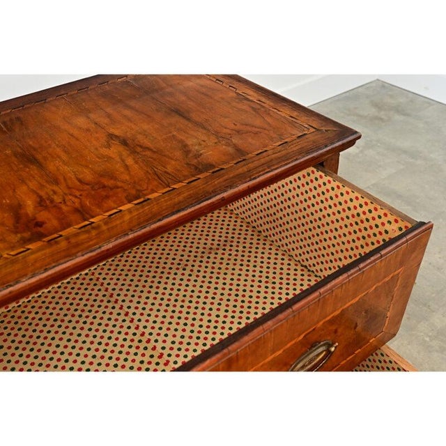 Italian 19th Century Two-drawer Inlay Commode For Sale - Image 9 of 13