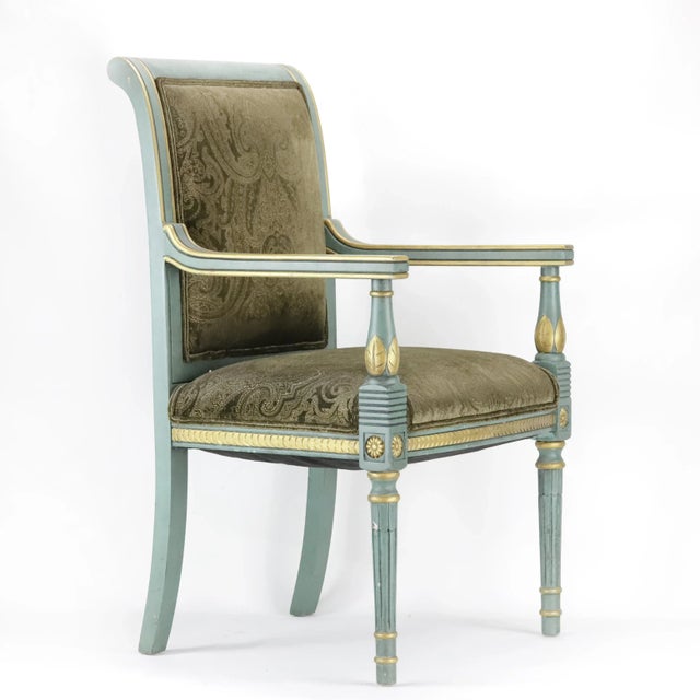 Wood Pair of Vintage Hand Carved Armchairs For Sale - Image 7 of 12