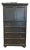 Pottery Barn Black Wooden Storage Cabinet For Sale